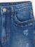Jean fille droit MorphologiK tour de hanches Fin bleu foncé+denim bleached+stone 5 - vertbaudet enfant 