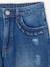 Jean fille droit MorphologiK tour de hanches Medium bleu foncé+stone 3 - vertbaudet enfant 