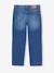 Jean fille droit MorphologiK tour de hanches Medium bleu foncé+stone 2 - vertbaudet enfant 