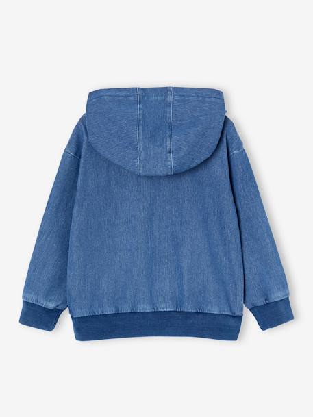Sweat zippé avec poches couleur denim stone 3 - vertbaudet enfant 