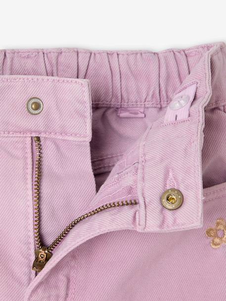 Pantalon fille large couleur pivoine+prune+rose+vert+vert de gris 6 - vertbaudet enfant 