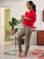 Legging de grossesse imprimé léopard en coton biologique* noir imprimé 2 - vertbaudet enfant 