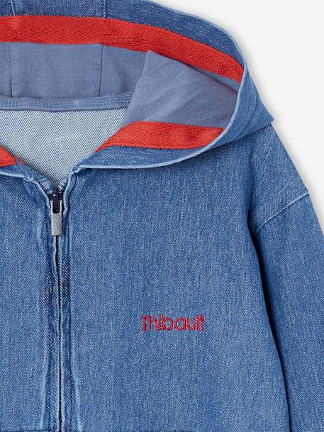 Sweat zippé avec poches couleur denim stone 4 - vertbaudet enfant 