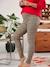 Legging de grossesse imprimé léopard en coton biologique* noir imprimé 1 - vertbaudet enfant 