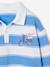 Sweat rayé col polo garçon rayé bleu 3 - vertbaudet enfant 