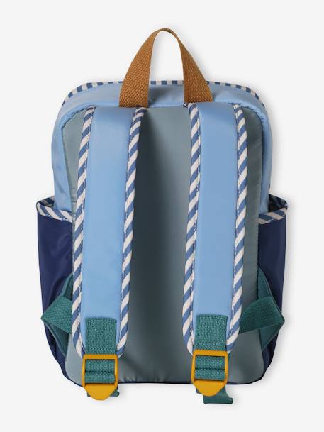 Sac à dos garçon maternelle vert/bleu ciel/ocre 6 - vertbaudet enfant 