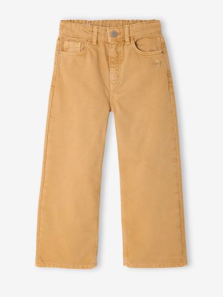 Fille-Pantalon fille large couleur 