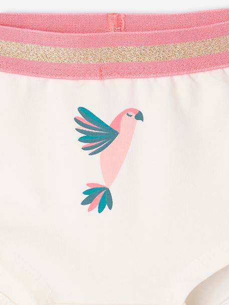 Lot de 5 shorties jungle fille fuchsia 9 - vertbaudet enfant 