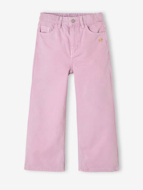Pantalon fille large couleur pivoine+prune+rose+vert+vert de gris 3 - vertbaudet enfant 