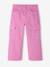 Pantalon cargo large fille violet 1 - vertbaudet enfant 