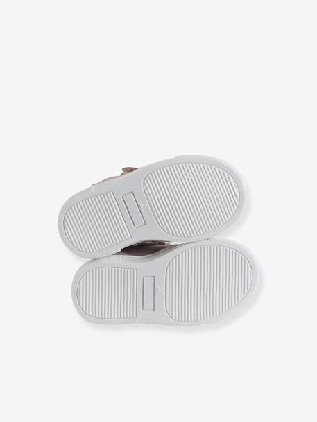 Baskets bébé fille cuir à scratchs fuchsia 5 - vertbaudet enfant 