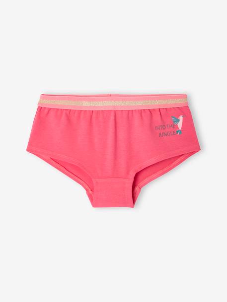 Lot de 5 shorties jungle fille fuchsia 2 - vertbaudet enfant 