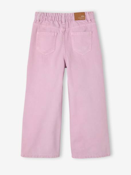 Pantalon fille large couleur pivoine+prune+rose+vert+vert de gris 4 - vertbaudet enfant 