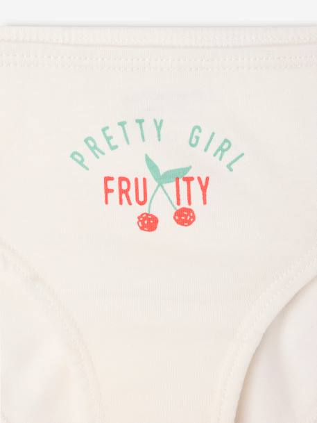 Lot de 7 culottes fille fantaisie écru 10 - vertbaudet enfant 