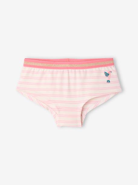 Lot de 5 shorties jungle fille fuchsia 3 - vertbaudet enfant 