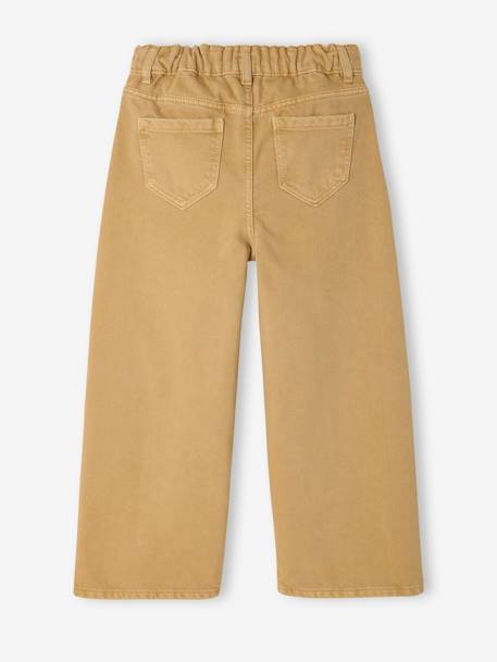 Pantalon fille large couleur moutarde+pivoine+rose+vert de gris 2 - vertbaudet enfant 