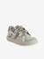 Baskets enfant fille cuir à scratchs blanc imprimé+écru 6 - vertbaudet enfant 