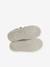 Baskets enfant fille cuir à scratchs blanc imprimé+écru 10 - vertbaudet enfant 