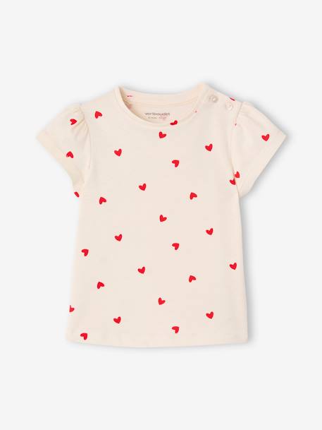 Lot de 2 t-shirts Basics bébé manches courtes rose pâle 3 - vertbaudet enfant 