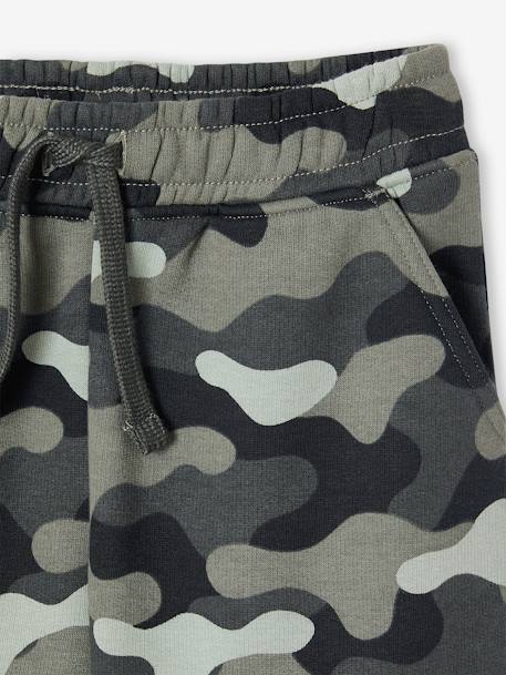 Bermuda facile à enfiler camouflage garçon kaki 2 - vertbaudet enfant 