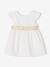Robe cérémonie bébé fille ceinture nouée au dos blanc 3 - vertbaudet enfant 