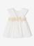 Robe cérémonie bébé fille ceinture nouée au dos blanc 4 - vertbaudet enfant 