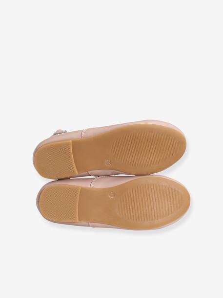Ballerines salomés fille BLANC CLAIR UNI+ROSE CLAIR UNI 11 - vertbaudet enfant 
