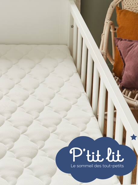 Matelas bébé Parfait déhoussable blanc 3 - vertbaudet enfant 