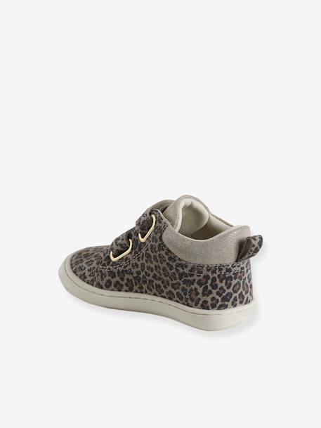 Chaussures premiers pas bébé velcro beige imprimé+bleu imprimé+bois de rose+bronze+lot rose+mauve+or+rose+rose imprimé+rose poudré+turquoise+vert imprimé 4 - vertbaudet enfant 