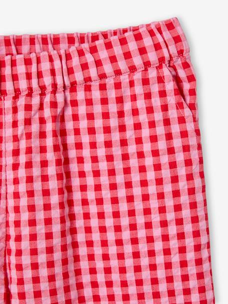 Ensemble fille blouse pantalon 7/8ème rose bonbon+vert sauge 6 - vertbaudet enfant 