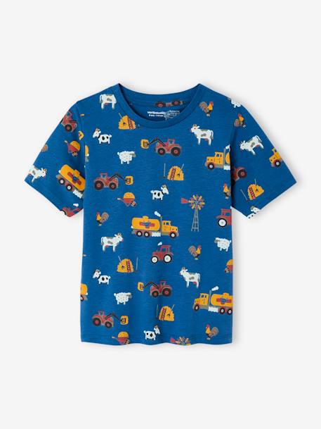 Lot 2 pyjashorts garçon À la ferme bleu roi 4 - vertbaudet enfant 