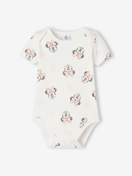 Lot de 2 bodies bébé Disney Minnie manches courtes rose 3 - vertbaudet enfant 