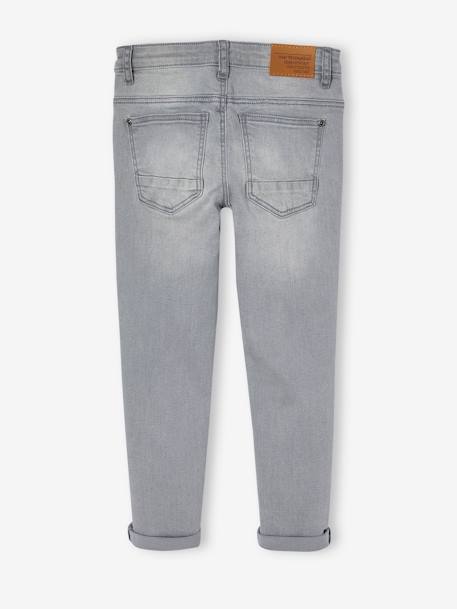 Jean garçon slim morphologique MEDIUM denim black+DENIM BRUT+denim gris+DENIM GRIS FONCE+double stone+STONE 17 - vertbaudet enfant 