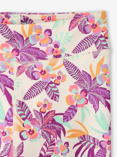 Legging technique sport fille motifs exotiques écru 3 - vertbaudet enfant 