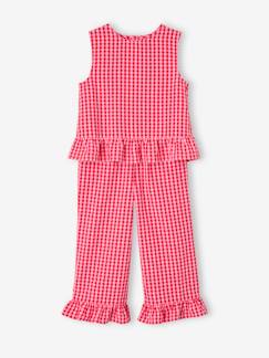 -Ensemble fille blouse pantalon 7/8ème 