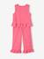 Ensemble fille blouse pantalon 7/8ème rose bonbon+vert sauge 1 - vertbaudet enfant 
