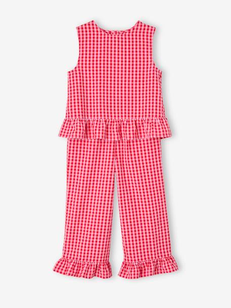 Fille-Ensemble-Ensemble fille blouse pantalon 7/8ème 