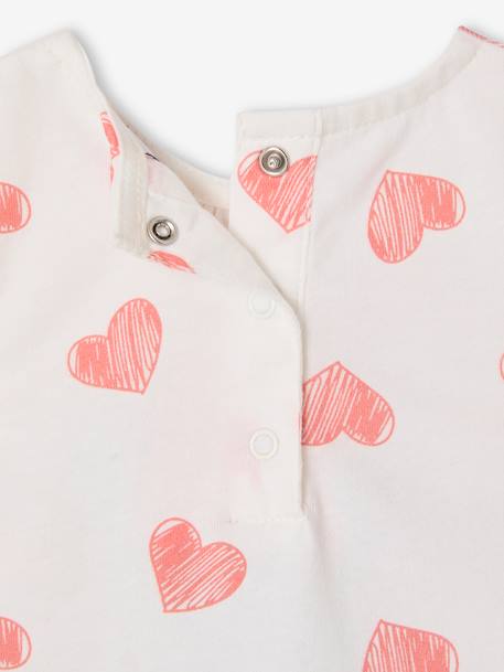 Ensemble Disney bébé t-shirt et short Minnie Coeurs corail 7 - vertbaudet enfant 
