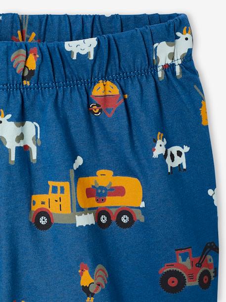 Lot 2 pyjashorts garçon À la ferme bleu roi 7 - vertbaudet enfant 