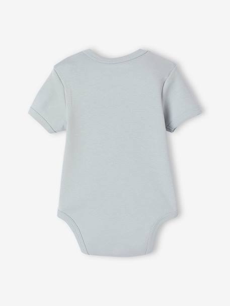 Lot de 5 bodies bébé garçon manches courtes coffret cadeau bleu 7 - vertbaudet enfant 