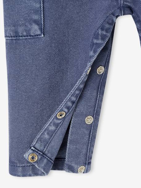 Salopette bébé en toile indigo 5 - vertbaudet enfant 