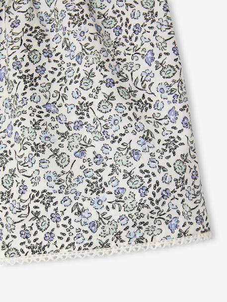 Ensemble blouse + short cérémonie fille bleu imprimé 8 - vertbaudet enfant 