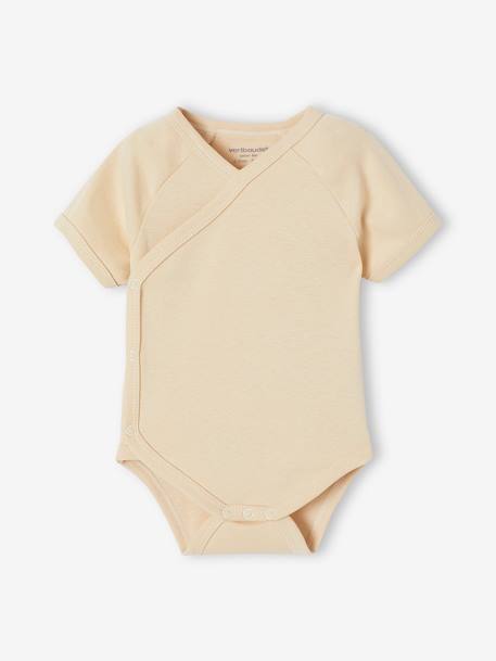 Lot de 5 bodies bébé manches courtes Montgolfière écru 4 - vertbaudet enfant 
