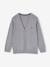 Gilet en maille col V BASICS blanc chiné+gris chiné+marine 6 - vertbaudet enfant 