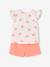 Ensemble Disney bébé t-shirt et short Minnie Coeurs corail 4 - vertbaudet enfant 
