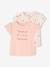 Lot de 2 t-shirts Basics bébé manches courtes rose pâle 1 - vertbaudet enfant 