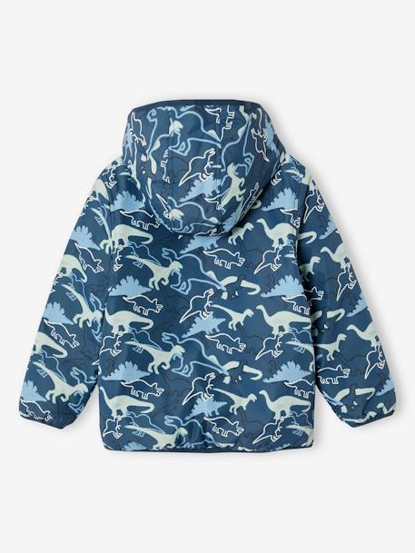 Blouson garçon réversible bleu océan+vert 4 - vertbaudet enfant 