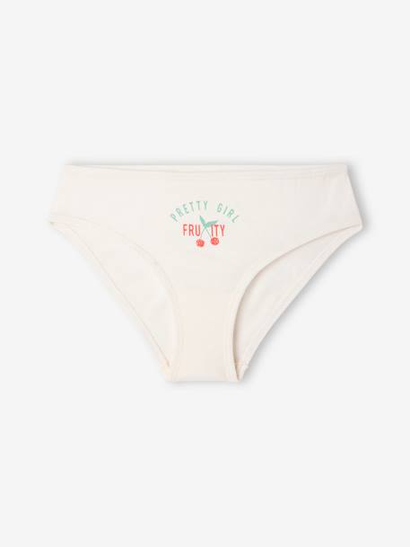 Lot de 7 culottes fille fantaisie écru 2 - vertbaudet enfant 