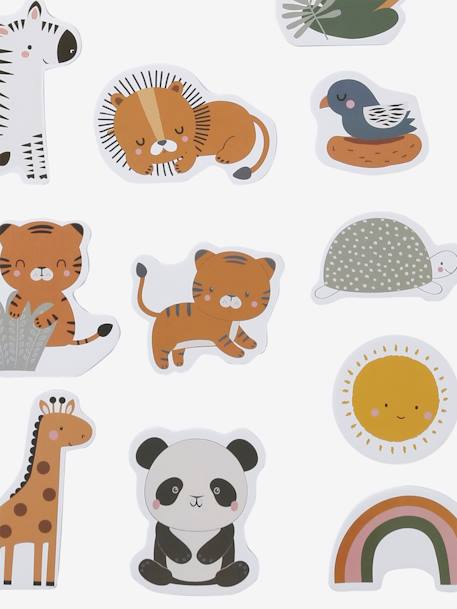 Set de 24 stickers de bain avec filet TANZANIE jaune 3 - vertbaudet enfant 