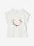 T-shirt cérémonie motif couronne de fleurs fille blanc 1 - vertbaudet enfant 